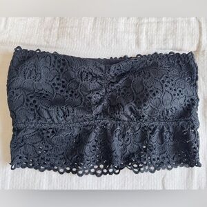 Black bandeau bra